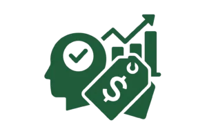 Illustration representing value-based pricing aligned with ROI, usage, and business impact for enterprise SaaS companies