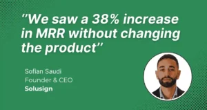 SaaS Pricing Consultants Case Study Testimonial 2